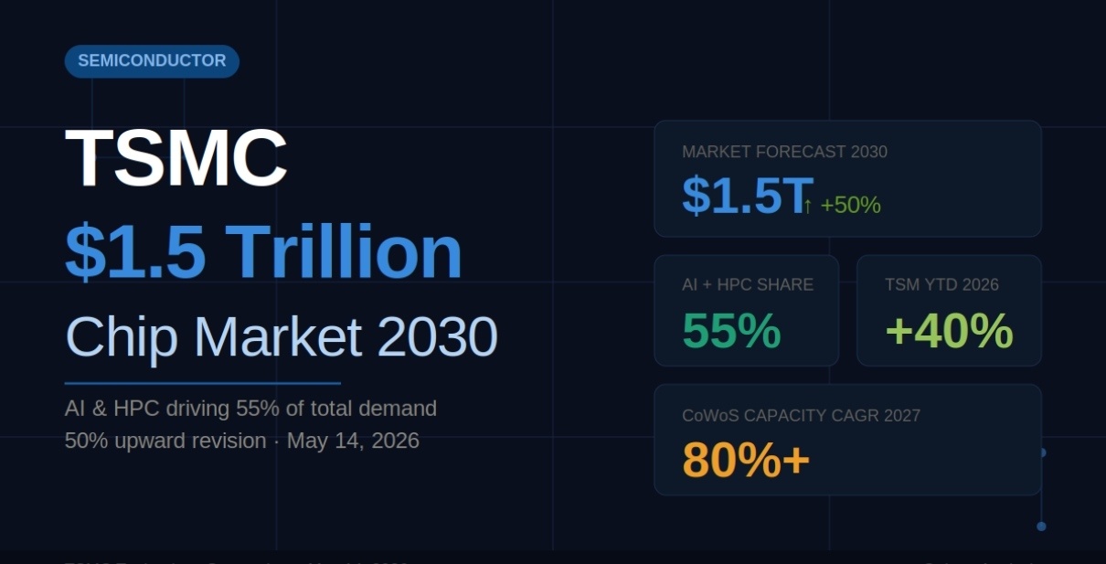TSMC $1.5 trillion chip market 2030